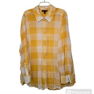 NWOT Lane Bryant Women's Button Down, Long Sleeve Blouse, sz 26/28, Cotton